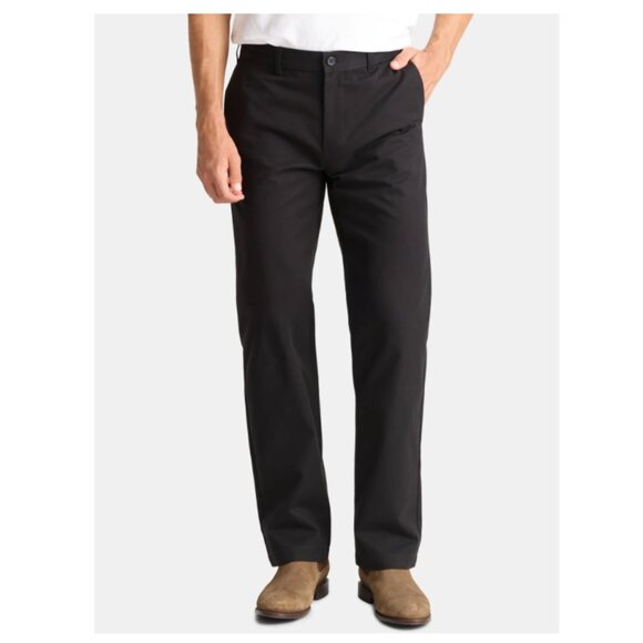 George Men's and Big Men’s Wrinkle Resistant Flat Front Classic Khaki Pants - Picture 1 of 3